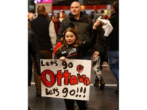 Fans of all ages arrive Tuesday night. TONY CALDWELL, Postmedia.