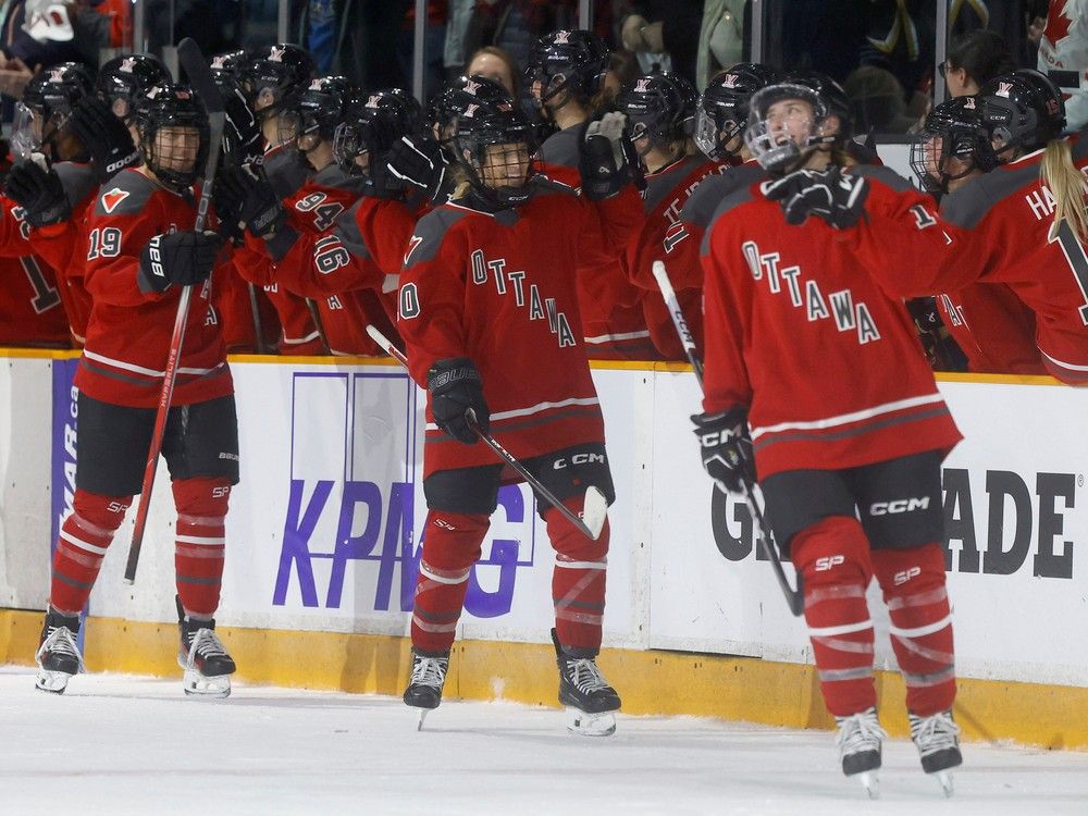 Photo gallery: The PWHL Ottawa home opener was an action packed
evening