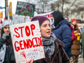 The 17th week of pro-Palestinianian demonstrations took place Sunday, starting at the Canadian Tribute to Human Rights monument in Ottawa.