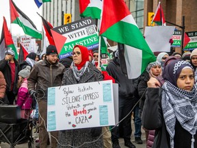 The 17th week of pro-Palestinianian demonstrations took place Sunday, starting at the Canadian Tribute to Human Rights monument in Ottawa.