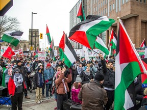 The 17th week of pro-Palestinianian demonstrations took place Sunday, starting at the Canadian Tribute to Human Rights monument in Ottawa.