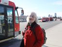 Alayne McGregor, a frequent public transit user, notes the lack of logic in where OC Transpo places transfer-bus stops at Tunney's Pasture LRT station.