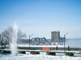 OTTAWA -- City crews were out blasting ice on the Rideau River by the Ottawa River Saturday February 26, 2022. This annual event helps with the flow of the spring run off and avoids flooding on the banks of the Rideau River.