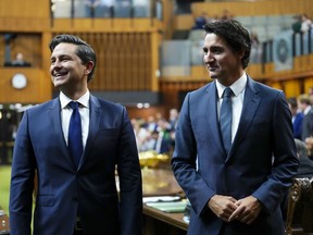 Prime Minister Justin Trudeau and Conservative Leader Pierre Poilievre