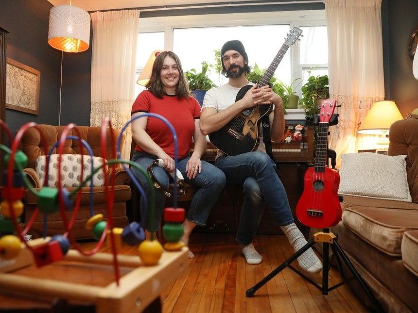 Alex Millaire and Kaitlin Milroy are a folk duo called Moonfruits. The pair are among local artists living on tight budgets. 