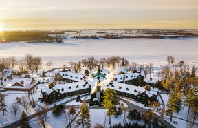 fairmont le chateau montebello in winter