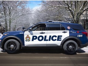 An Ottawa police vehicle sporting the new two-tone design.