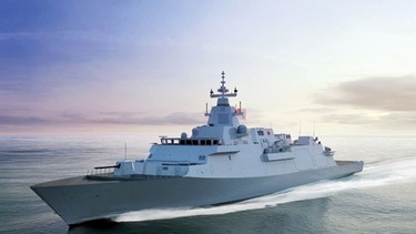 An artist's rendering of the Type 26 Global Combat Ship