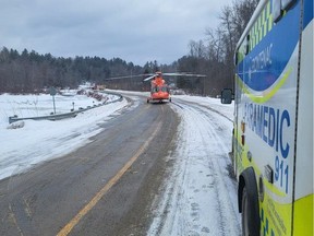 A snowmobiler was seriously injured after crashing in North Frontenac Township on Sunday, Feb. 18, 2024, the OPP said.