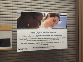Poster for the EPIC computer system at The Ottawa Hospital