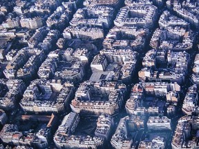 An aerial view of L'Eixample, a 'suburb' of Barcelona