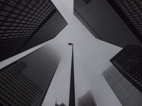 Financial district in Toronto