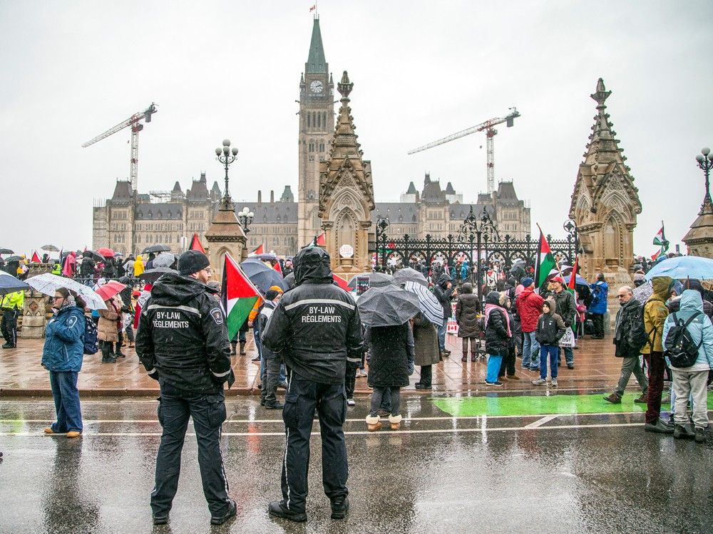 Palestinian protest Ottawa