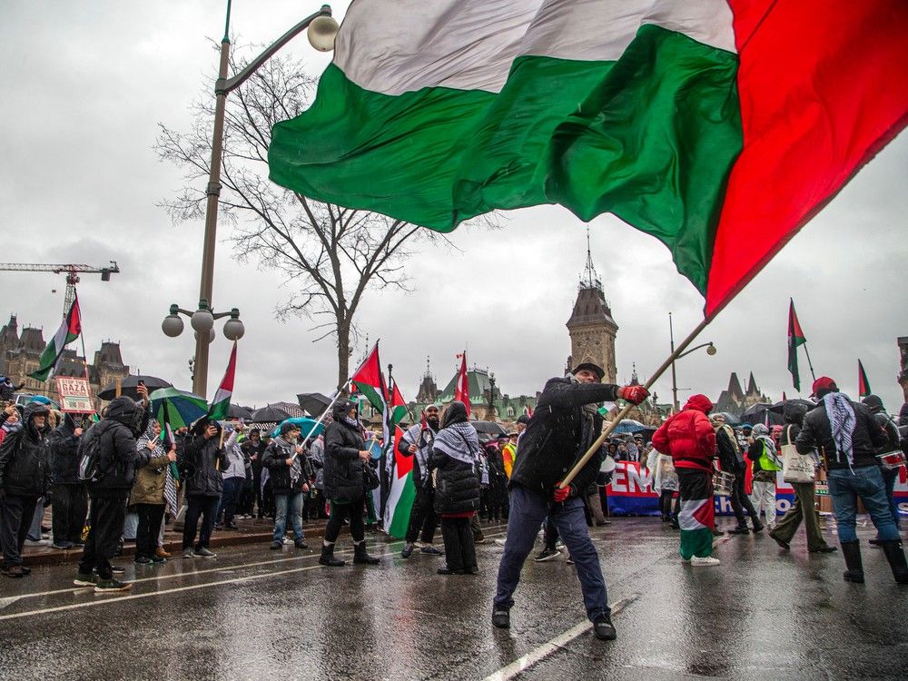 Palestinian protest Ottawa