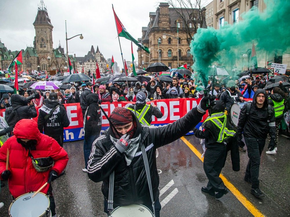 Palestinian protest Ottawa