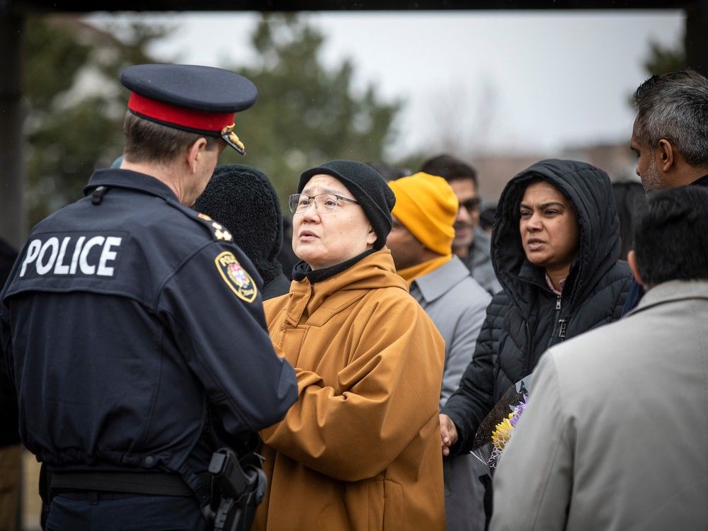 Vigil in honour fo the victims of the Barrhaven mass killing