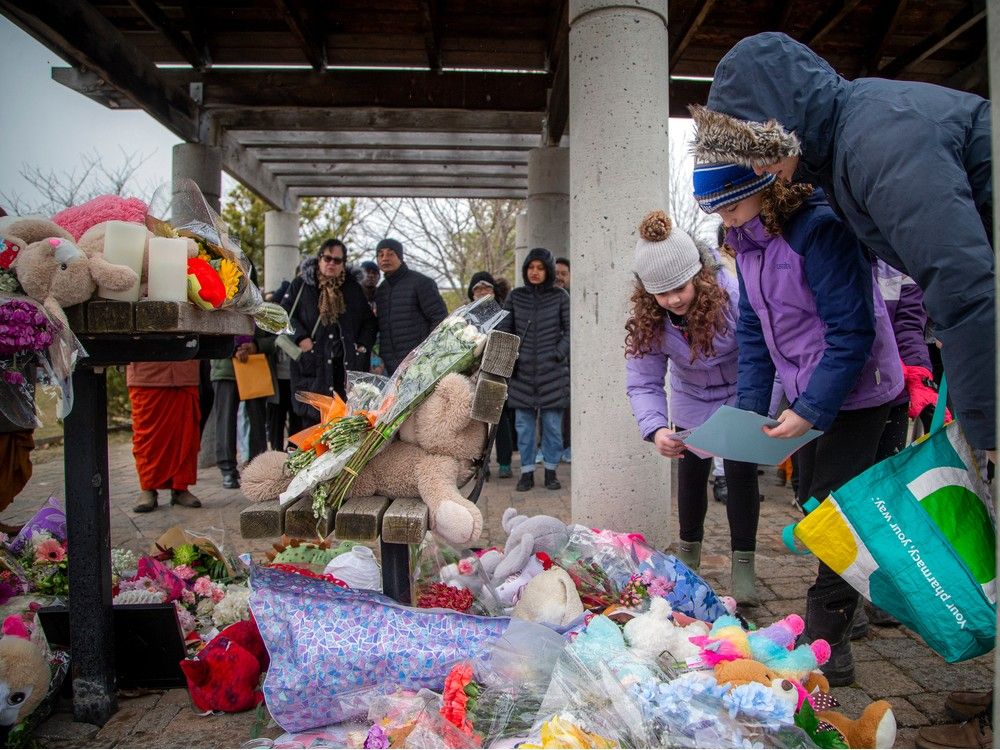 Vigil in honour fo the victims of the Barrhaven mass killing