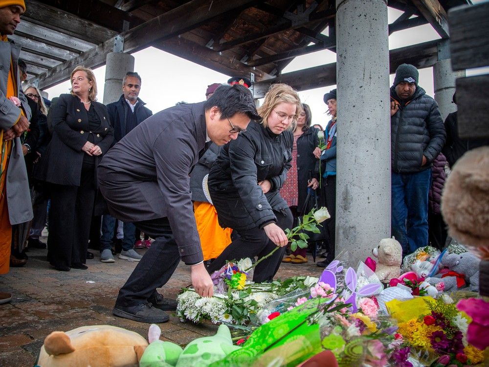 Vigil in honour fo the victims of the Barrhaven mass killing