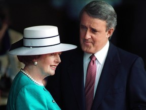 Prime Minister Brian Mulroney and British Prime Minister Margaret Thatcher