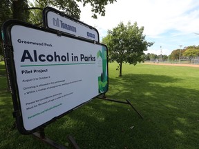 Toronto completed a pilot project last summer on allowing alcohol in city parks