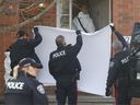 The Ottawa Police Service Homicide Unit is investigating the deaths of six people, including four children, who were found at an address on Berrigan Drive just before 11 p.m. last night.   One person has been arrested.