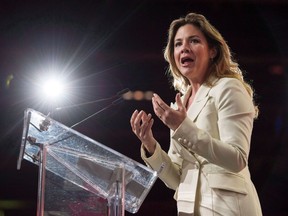 Sophie Gregoire-Trudeau speaks at the federal Liberal national convention in Halifax on Friday, April 20, 2018.