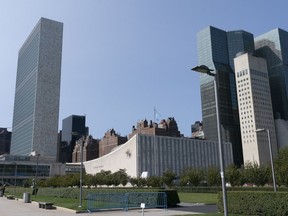 The United Nations headquarters in New York.