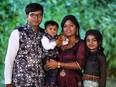 Jagdish Baldevbhai Patel (left to right), son Dharmik Jagdishkumar Patel, wife and mother Vaishaliben Jagdishkumar Patel and daughter Vihangi Jagdishkumar Patel are shown in a handout photo.