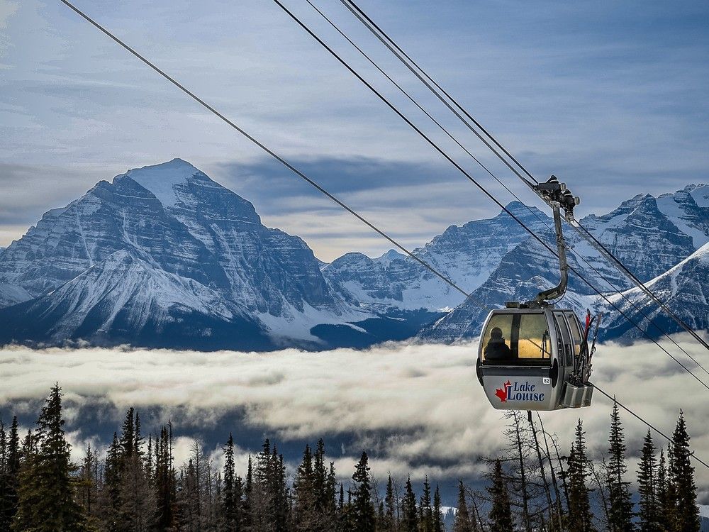 Lake Louise Ski Resort west of Calgary in Banff National Park as seen on November 27, 2023.