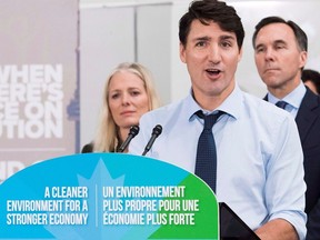 Prime Minister Justin Trudeau speaks to the media and students at Humber College regarding his government's new federally-imposed carbon tax in Toronto on Tuesday, October 23, 2018.