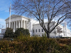 The U.S. Supreme Court is seen, Thursday, Feb. 8, 2024, in Washington. The