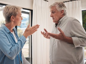 Couple arguing