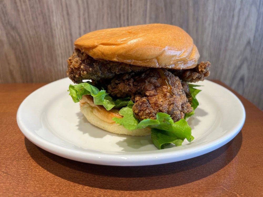 Hot-honey fried chicken sandwich from Grill at the Ottawa International Airport