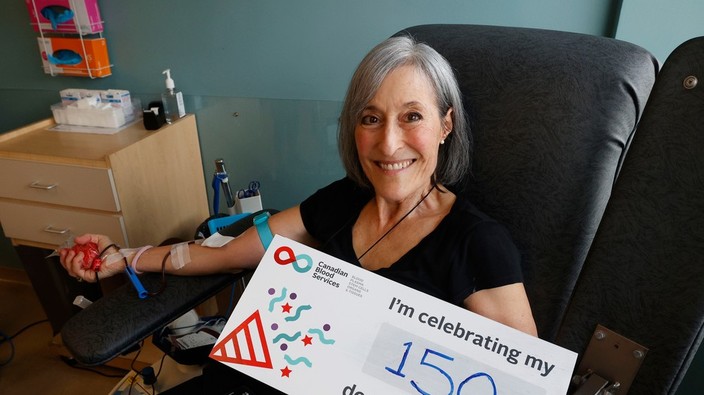 'Saved hundreds of people': Ottawa woman won't stop giving blood