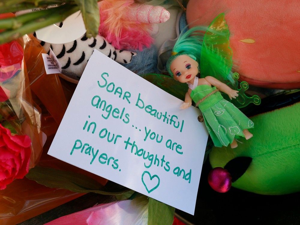 A memorial continues to grow at Palmadeo Park in Barrhaven, dedicated to the six people, including four children, who were killed at a home a in Barrhaven. 