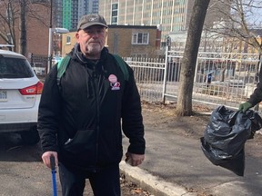 Michel Morin, a block leader with the Shepherds of Good Hope, estimates the supervised consumption and treatment site, run out of a trailer at the men's transitional shelter, has seen a 30 per cent increase in visitors since last week.
