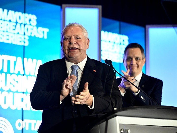  Premier Doug Ford was in Ottawa on March 28 for the Ottawa Board of Trade’s Mayor’s Breakfast Series with Mayor Mark Sutcliffe.