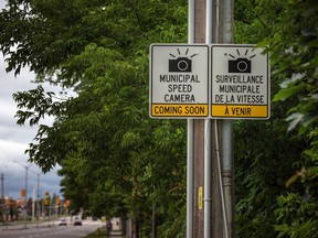Sign warning speed cameras will be installed