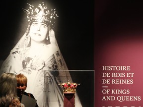 People check out a new exhibition of treasures