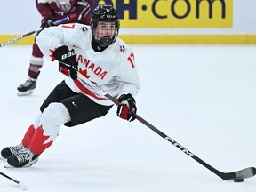 Canada's forward Macklin Celebrini