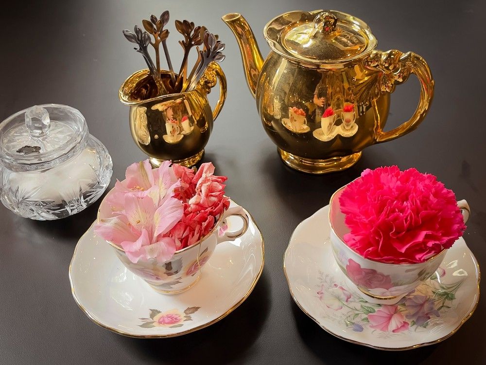 Tea setting at the Vanitea Room, on  Friday, Jun. 18, 2021 -- just one of many local spots you could take mom on Mother's Day. 