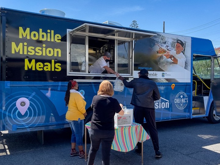  A 2022 file photo of an Ottawa Mission food truck. That program, which began as a pandemic response in 2020, has grown from one truck, five stops and 500 meals per week to two trucks, 35 stops across Ottawa and more than 7,000 meals per week.