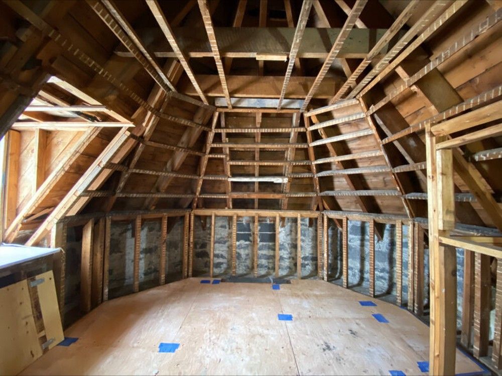  A photo of the interior of the closed and stripped-down 24 Sussex Drive, official residence of the prime minister.