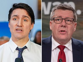 Prime Minister Justin Trudeau and Saskatchewan Premier Scott Moe.