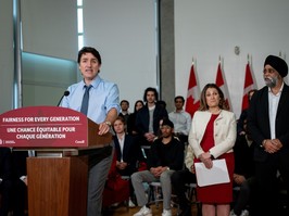 Justin Trudeau makes a housing announcement