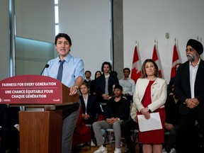 Justin Trudeau makes a housing announcement
