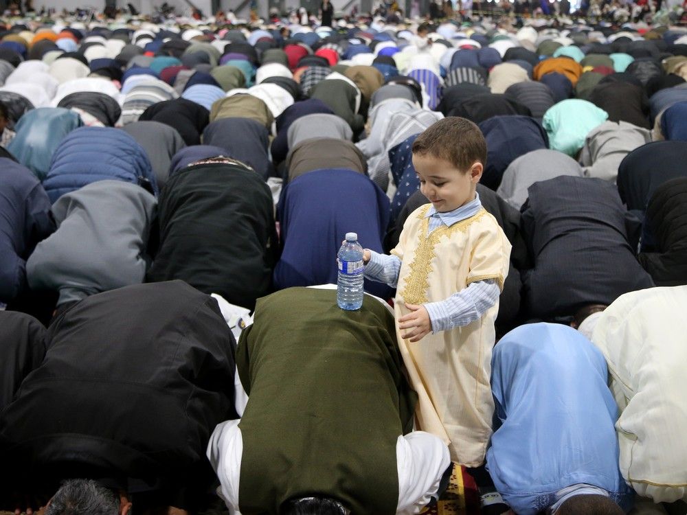 the EY Centre Wednesday for the first day of Eid al-Fitr