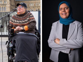 Left: Michelle Hewitt, the Chair of Disability Without Poverty. Right: Rabia Khedr, the National Director of Disability Without Poverty.