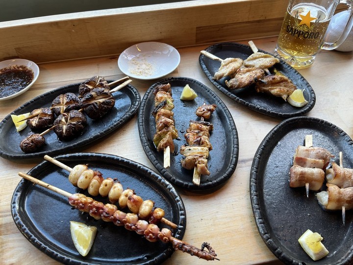  Grilled items at Kyoto Yakitori on Elgin Street