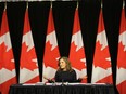 "Nothing would make me happier than seeing that $5 billion oversubscribed and needing to put in place even more," said Chrystia Freeland, speaking to media at the First Nations Major Projects Coalition conference in Toronto on Tuesday.